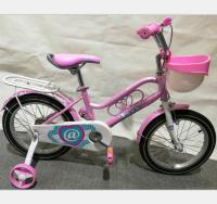 Pedal de forma de coração Rodas de treinamento infantis Bicicletas de 16 polegadas Balance Bike Rosa