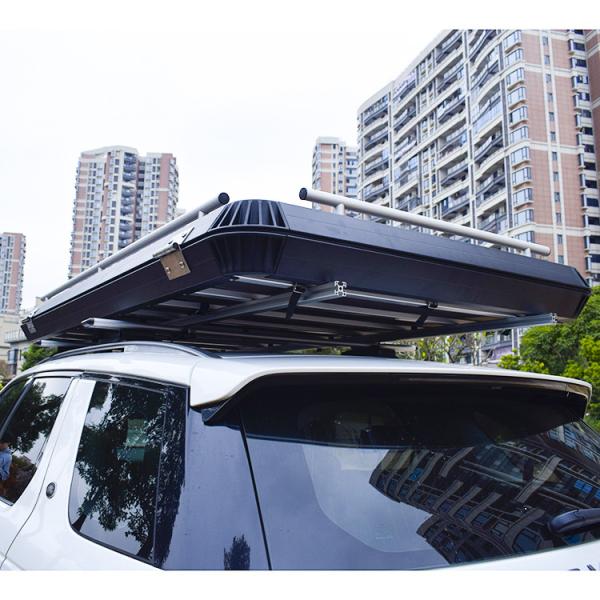 210*120cm Roof Top Two Bedrooms Aluminium Hard Shell Car Awning Tent