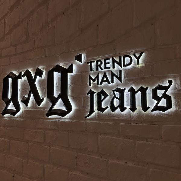 Milk White Acrylic LED Edge Lit Signs 6mm 18mm Stainless Steel