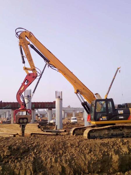 20 Ton-85 Ton Excavator Pile Driver Arm Boom For Cat Hitachi Komatsu pile arm pile boom for excavator