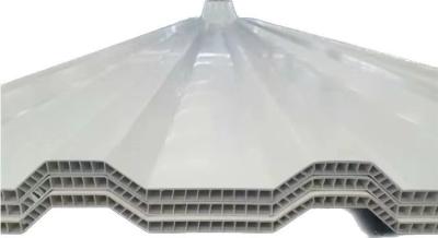 Corrugated PVC Twin Wall Hollow Roof Sheet 10mm Thickness For Wall Cladding Chemical Plant