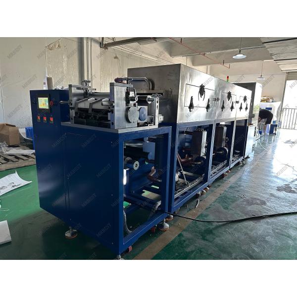 Сертифицированная CE ПЛК батарейная покрывающая машина, система перемещения покрытия от ролика к ролику