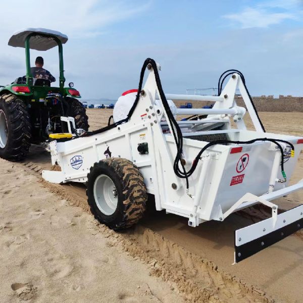 HANDSOMER 1900 Tractor Towable Beach Cleaner | 1.9m Hydraulic Vibration Sand