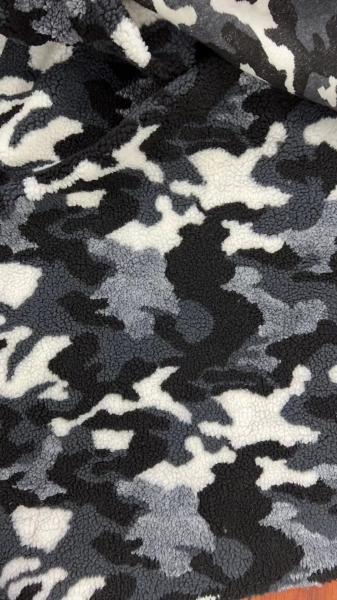 FAUX FUR Camouflage printed Luxury fashion and elegent coatings static-free keep body warm in cold weather like real fur