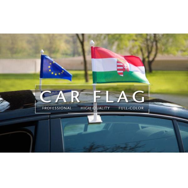 Продемонстрируйте чашку всасывания знамен 12x18inch флагов полиэстера знамен автогонок автоматическую