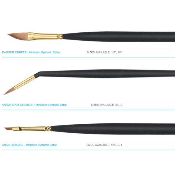 мини искусство тела 13Пкс чистит собрание щеткой кистей Ватерколоур с наградными синтетическими волосами соболя