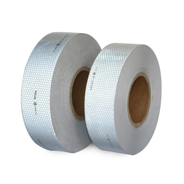 High Visibility Honeycomb Silver Gray PET SOLAS Marine Reflective Tape Waterproof Salt-Resistant for Ships Life Saving Equipment