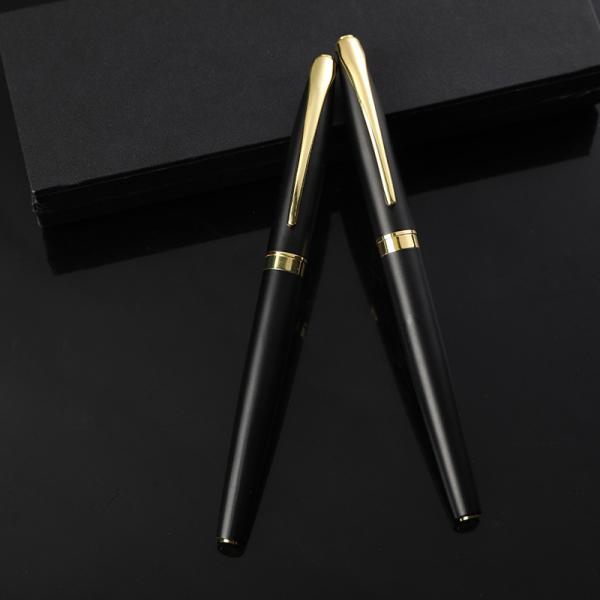 Metal Business Signature Pen Print Logo Roller Pen For Meeting Office