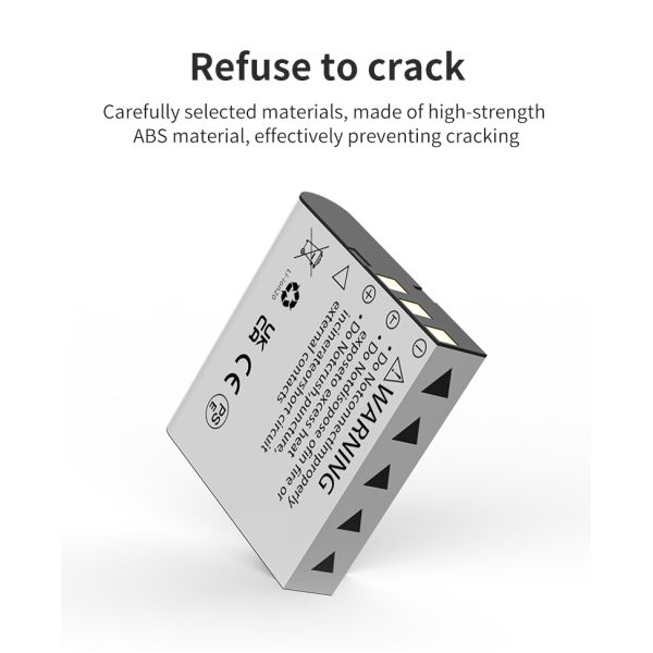NP40 1500mAh Lithium Ion Battery Semi Solid State And LiNiMnCoO2 Cathode For Digital Cameras
