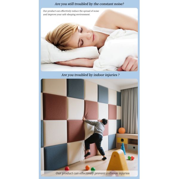 Durable Perforated Leather Wall Padding / Acoustic Foam Panel For Hall