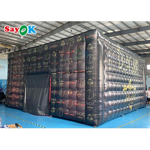 Large Inflatable Tent Giant Mobile 8x8x4m Outdoor Inflatable Tent With LED Lights Waterproof