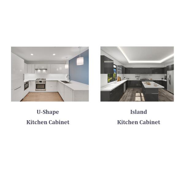 Customized Size Stainless Steel Kitchen Cabinet PVC Membrane Beach House Cabinets