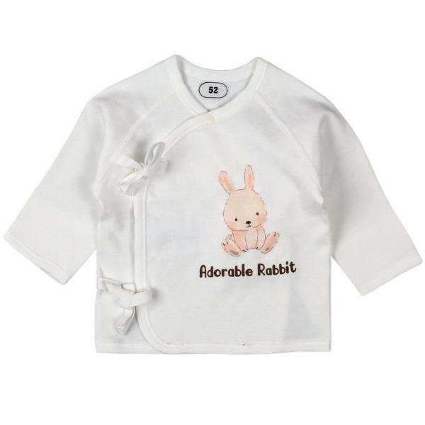 Custom Oem Odm Newbron Baby Boys Girls Top Draw-string 100%cotton Toddler Kids Clothing TOP