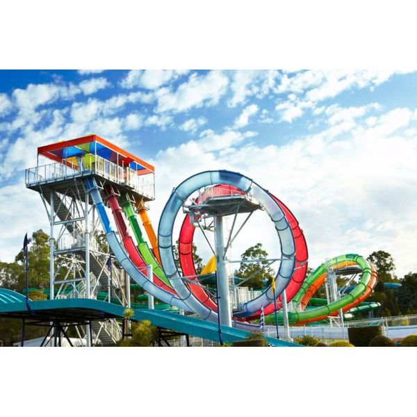 Immersive Water Park Ride Adventure Commercial Black Hole Slide And Splash