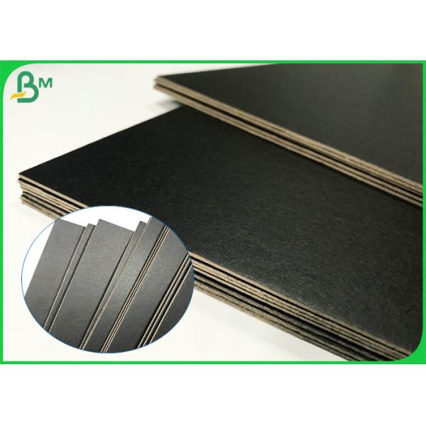 700*1000mm Hard Stiffness 600gsm 800gsm 900gsm Black Paper Board For Gift Boxes