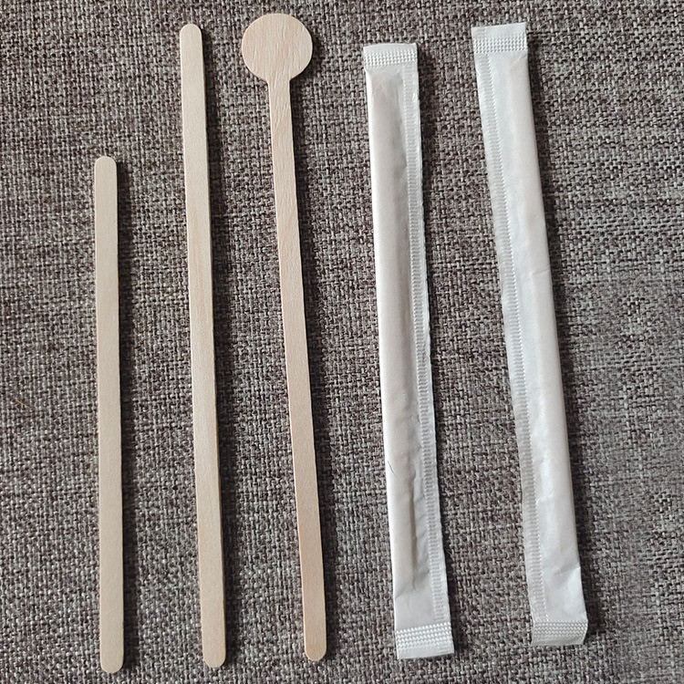 Customized Disposable Coffee Stirrer Eco Small Wooden Knife in Eco-Friendly Material