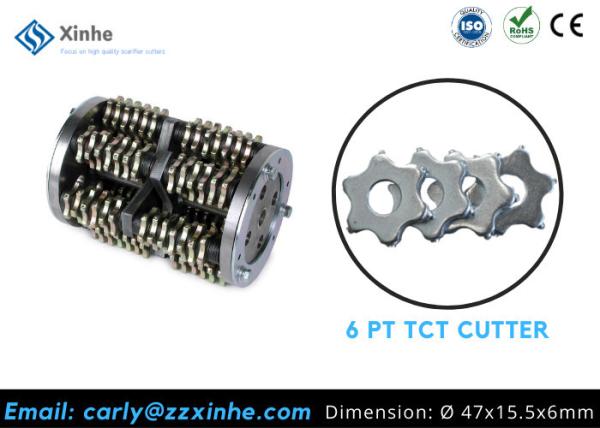 Octagonal 8pt Tungsten Carbide Cutters For Scarifying Machine Edco Parts