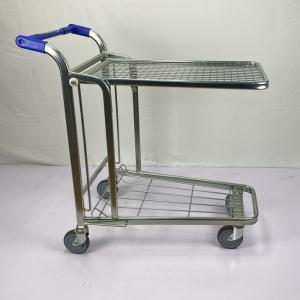 Multipurpose Handcart Heavy Duty Warehouse Trolley 2 Tier Trolley Foldable