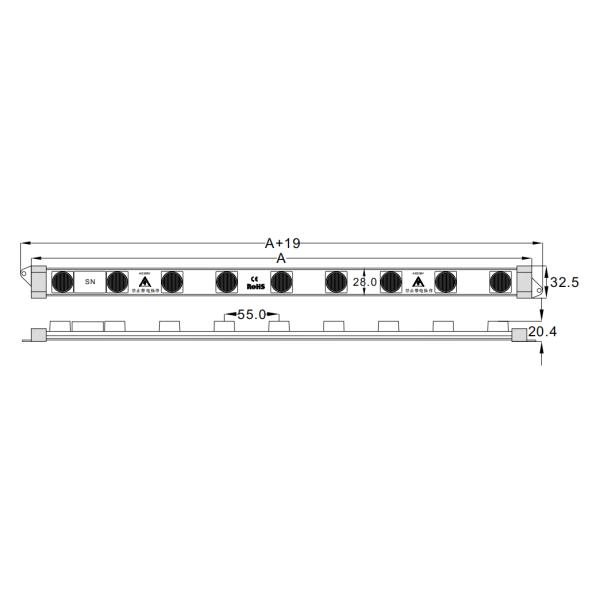 прокладка света края СИД 220V 130lm SMD3030 130LM/W