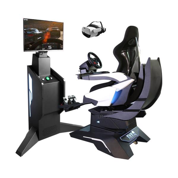 Simulateur de course de volant Centre d'entraînement de cockpit Jeux de course VR réalistes
