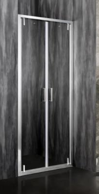 Elegant Shower Door With Chromed Profile For Contemporary Bathrooms