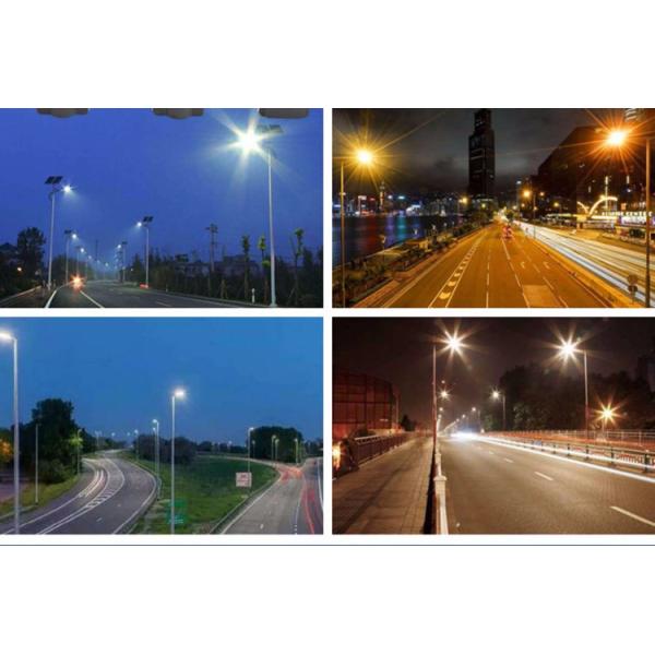 Outdoor High Lumen Led Street Light , 50w 100w Solar Powered Street Lights With Remote