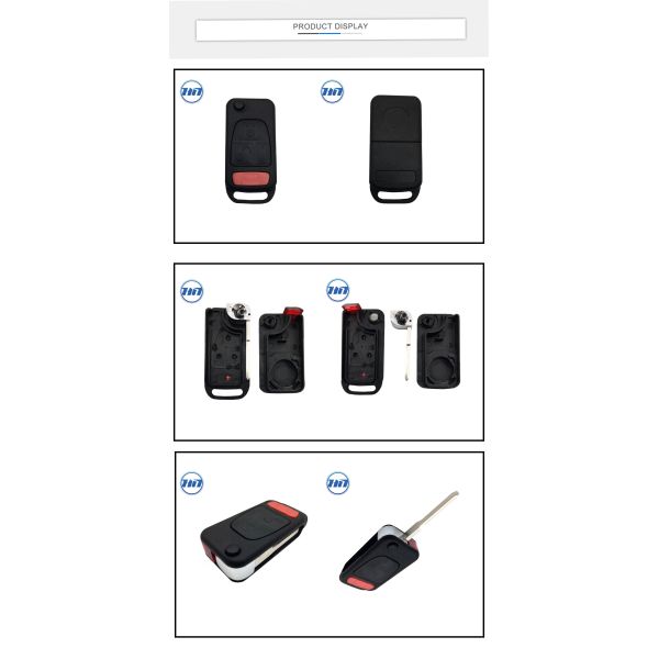 Flip Folding Car Key Shell Remote Control Key Fob Cover Replacement