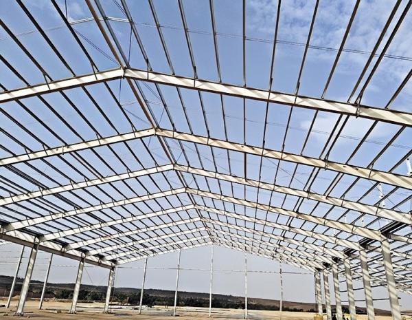 Edificio prefabricado para almacenamiento de granos de acero corrugado de 500 m3 Q235 Q345
