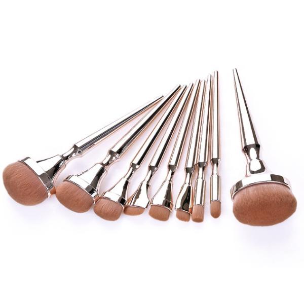 Synthetic Hair 9 Piece Cosmetic Makeup Brush Set For Makeup Artist