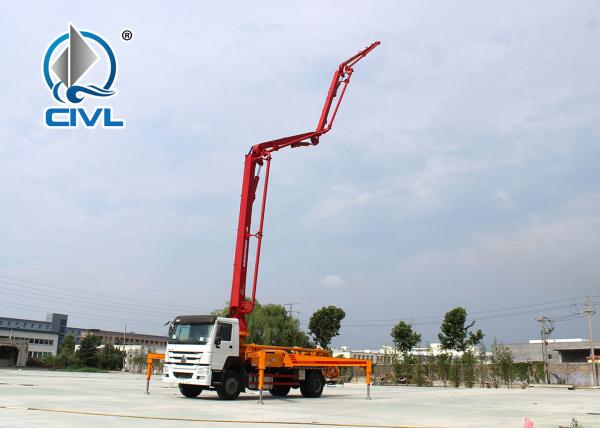 WITH ISO CCC  12m3 Cement Pump Truck  Truck Mounted Concrete Pump Boom Best Price For Oversea Market