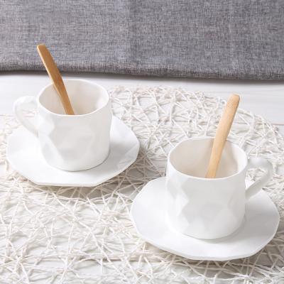 Easy Carry White Rigout 220cc Fine Bone China Espresso Cups Set