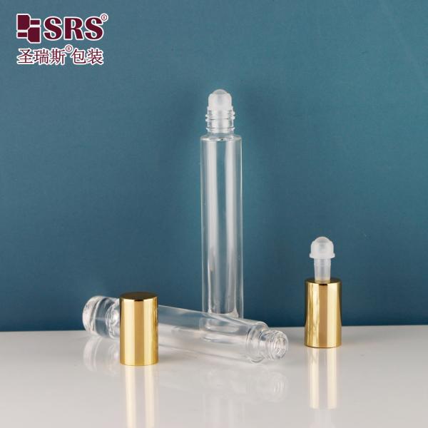 Customized 10ml Thick Glass Roll On Bottle with Screw Cap for Essential Oil and Perfume