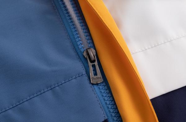Custom Kids Waterproof Color Block Hooded Jacket for Outdoor Activities OEM ODM Manufacturer
