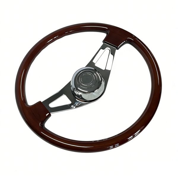 18 Inch Aftermarket Walnut Wood Steering Wheels For Classic Trucks