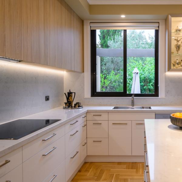 Grain Kitchen Cabinets Island White Melamine  Modern Wood Kitchen Cabinets