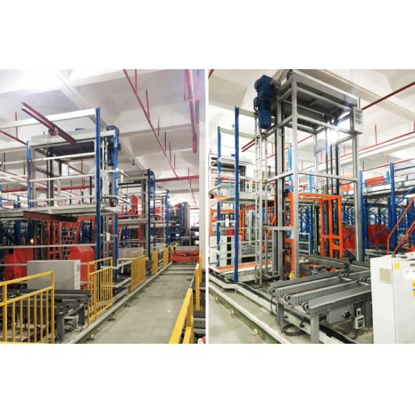 Two Way Radio Shuttle Cart And Carrier ASRS Automatic Storage And Retrieval System  Pallet Runner Rack System