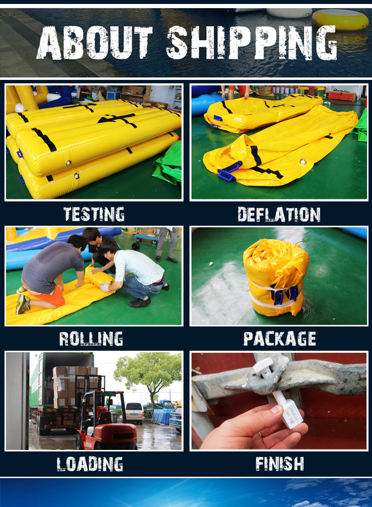Cheap Customized PVC Large Inflatable Water Slide Water Game Slide for Lake or Sea