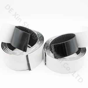 20mm Self Adhesive Hook And Loop Tape Black 2 Inch Rolls Hot Melt Glue