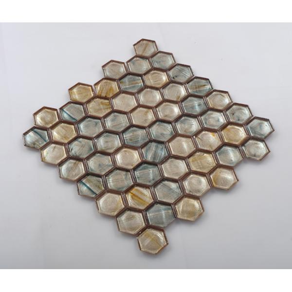 Latest Agglomerate Mosaic Tile with Hexagon Shape