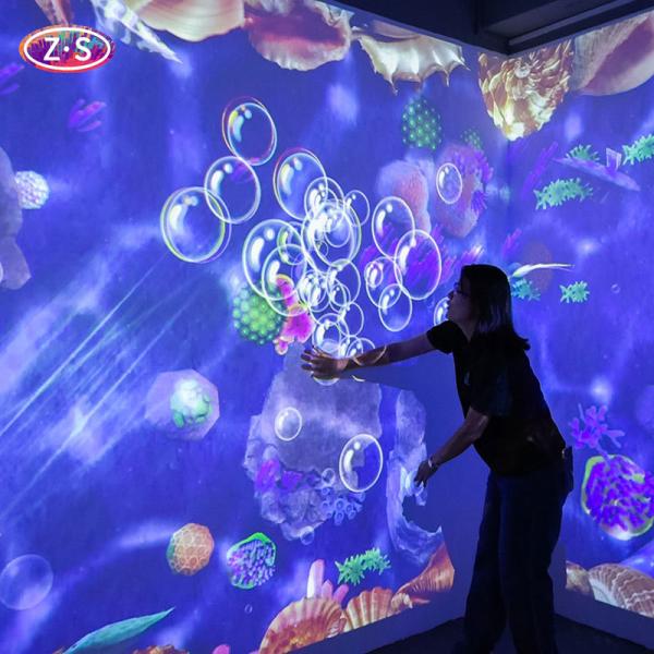 1920x1080 Interactive Projection System With Music Effects Entertainment Venues