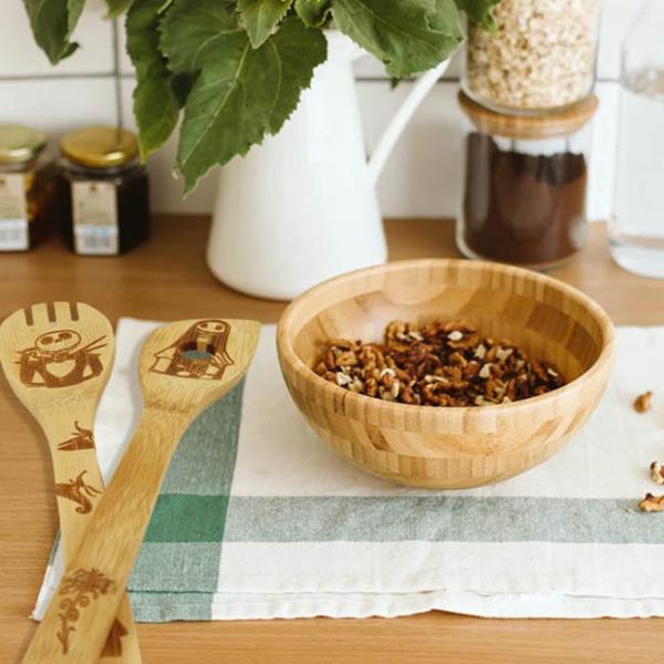 6pcs Painted Christmas Wooden Spoons Set For Kitchen Decor