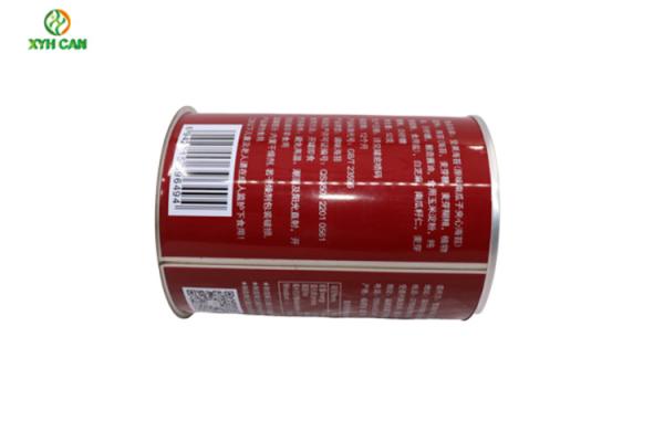 Round Metal  Food Tin Can Custom Printed Tin Containers For Snack Seeweed