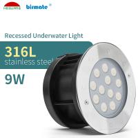 Les lumières menées sous-marines du contrôle DMX512 ont enfoncé le câble SS316L de VDE de 9 watts