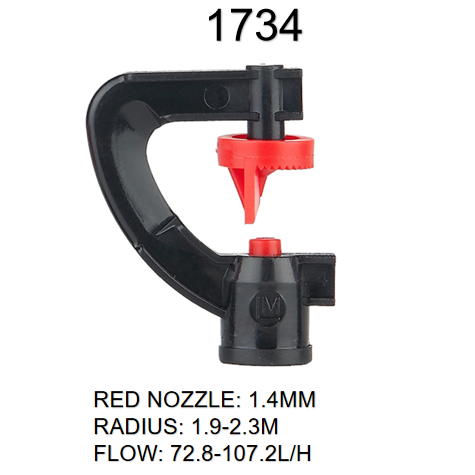 Quick Connect G Type 180 Degrees Agriculture Irrigation Ground Sprinkler Refraction