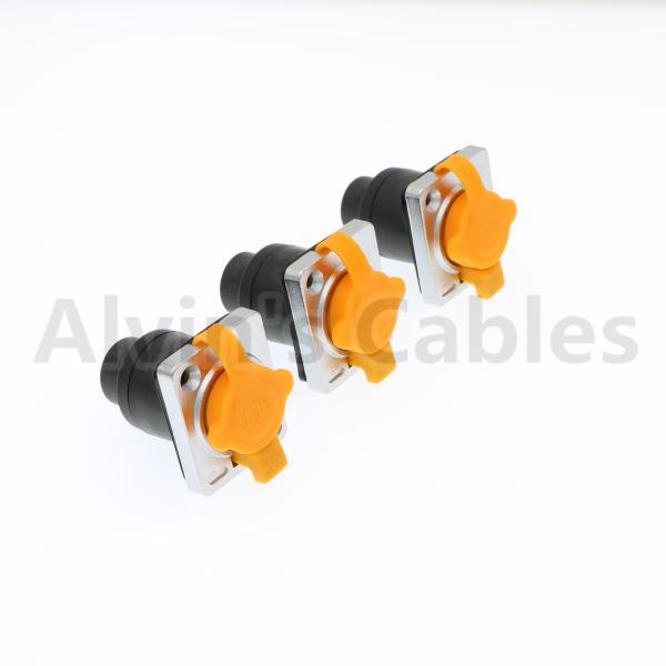 Alvin's Cables RJ45 Waterproof Connector Sockets IP65 Ethernet Panel Mount RJ45 Connector 3 Pcs