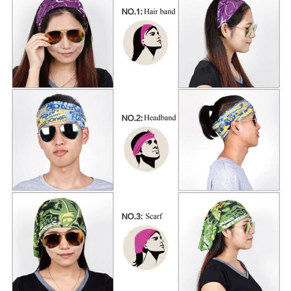 Bandanas quentes do poliéster da folha 100 de transferência para atividades exteriores