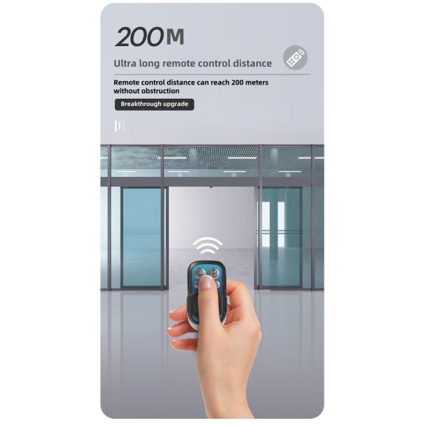 300KG Automatic Sliding Gate Motor Aluminum Frame With Infrared Sensor