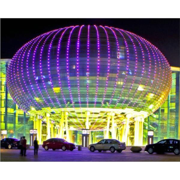 Панорамный светодиодный сетчатый экран 4 мм пиксельной ширины для архитектурного ландшафтного освещения