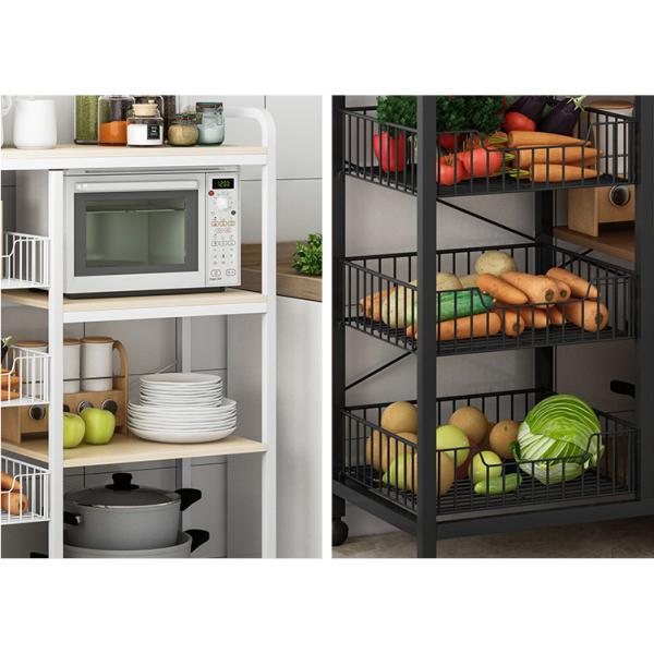 4 Tier Removable Kitchen Storage Rack , Anti Rust Kitchen Plate Rack Shelf