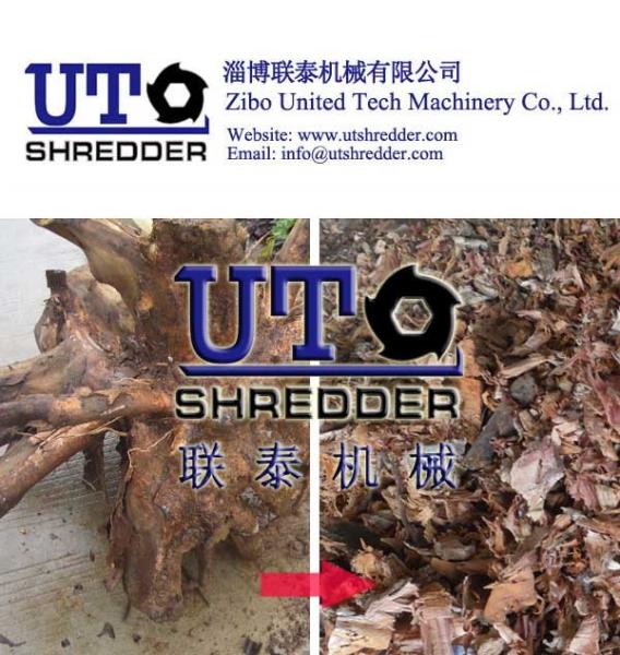 waste wood board /wood box / wood furniture Shredding machine, single shaft shredder